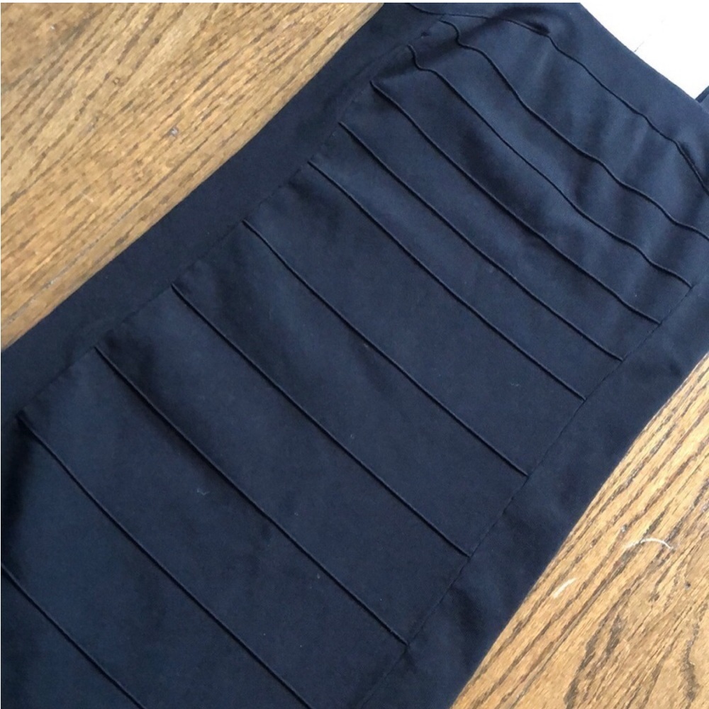 Express Black Strap Bandage Bodycon Shift Dress Size Medium Y2K - Picture 6 of 6